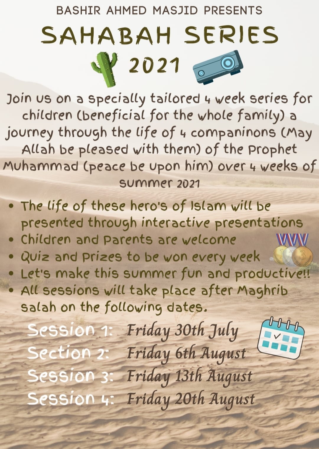 Sahabah Series 2021 - Summer Youth Programme